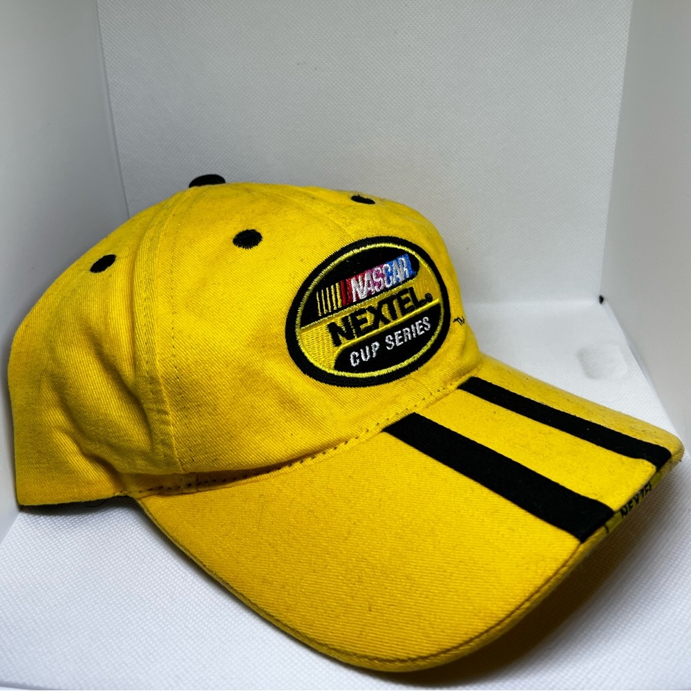 Nextel Nascar Cup Series Inaugural Year 2005 Adjustable Baseball Cap Hat Yellow
